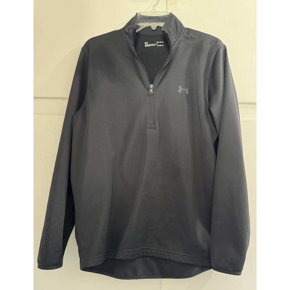 Under Armour Black Men's Cold Gear 1/4 Zip - Size Medium